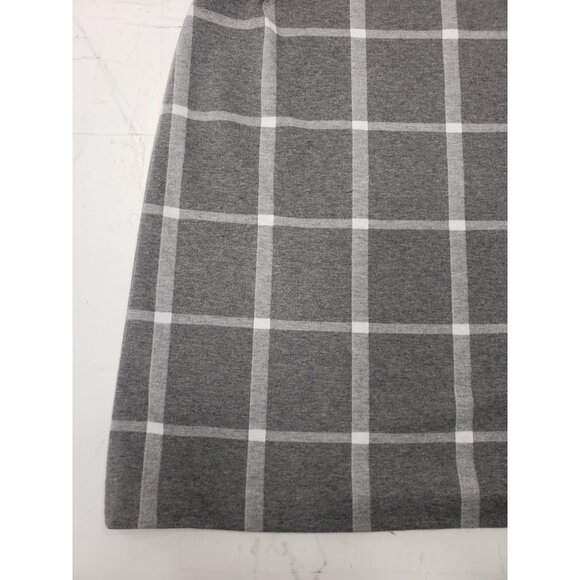 Tommy Hilfiger Women’s Grey/Ivory Windowpane Plaid Shift Dress A8FK1CSD Size 8 - Picture 9 of 16